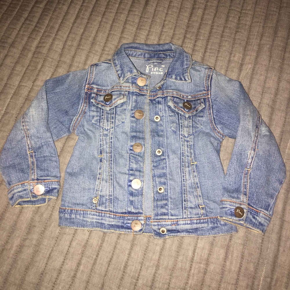 Kids, Babies, girls blue jean denim jacket 18mos